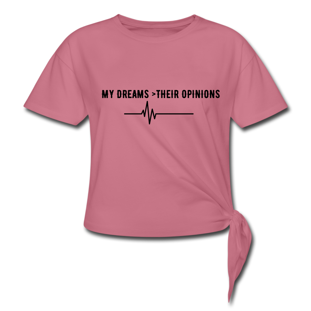 MY DREAMS > THEIR OPINIONS - mauve