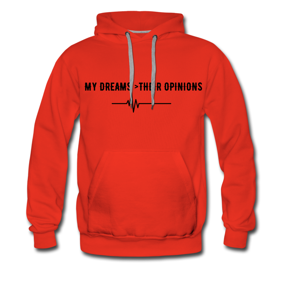 my Dreams>Their Opinions Men’s Hoodie - red