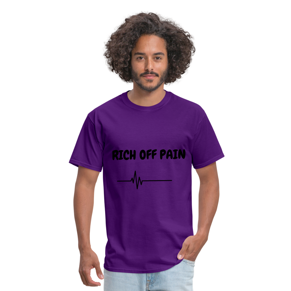 Rich Off Pain Unisex T-Shirt - purple