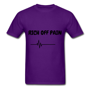 Rich Off Pain Unisex T-Shirt - purple