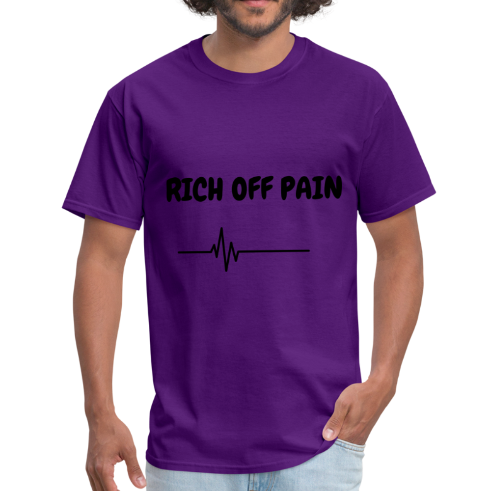 Rich Off Pain Unisex T-Shirt - purple