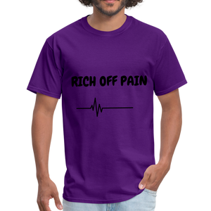 Rich Off Pain Unisex T-Shirt - purple