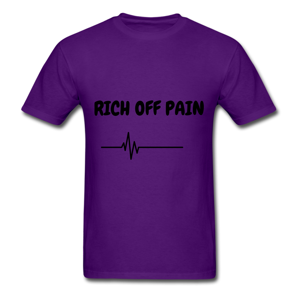 Rich Off Pain Unisex T-Shirt - purple
