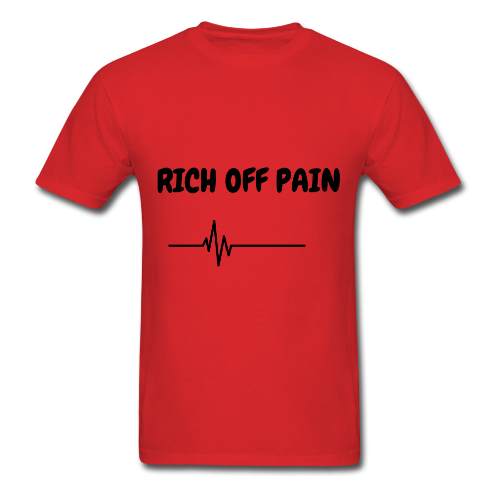 Rich Off Pain Unisex T-Shirt - red