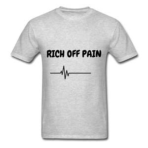 Rich Off Pain Unisex T-Shirt - heather gray