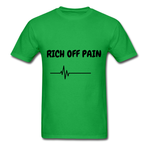 Rich Off Pain Unisex T-Shirt - bright green