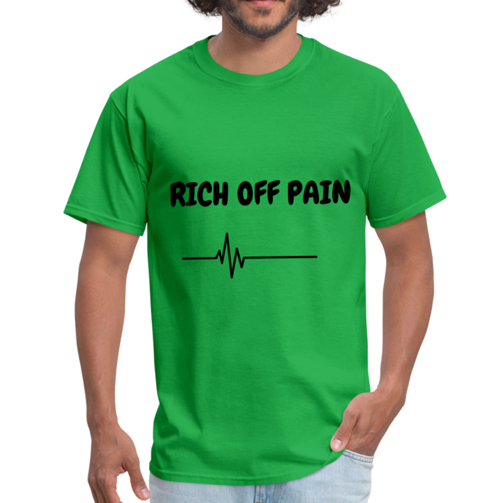 Rich Off Pain Unisex T-Shirt - bright green