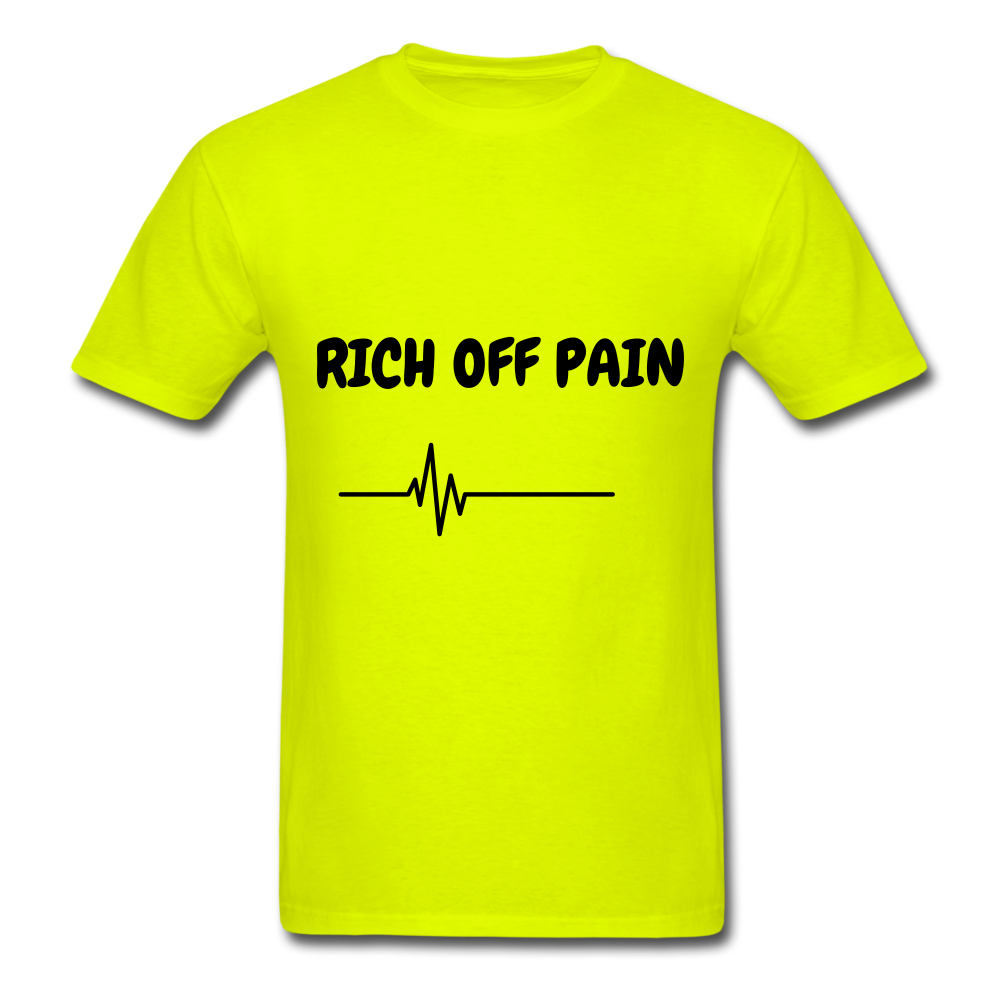 Rich Off Pain Unisex T-Shirt - safety green