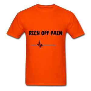 Rich Off Pain Unisex T-Shirt - orange