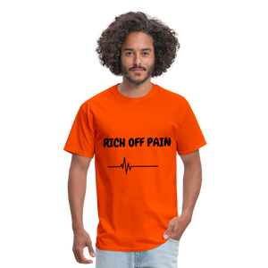 Rich Off Pain Unisex T-Shirt - orange