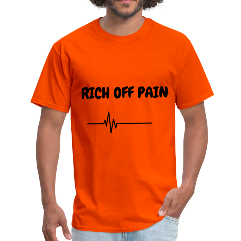 Rich Off Pain Unisex T-Shirt - orange