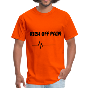 Rich Off Pain Unisex T-Shirt - orange