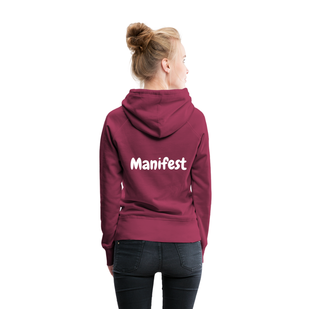 RICH OFF PAIN (WHITE LETTERING) - burgundy