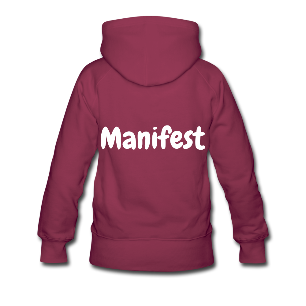 RICH OFF PAIN (WHITE LETTERING) - burgundy