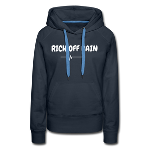 RICH OFF PAIN (WHITE LETTERING) - navy