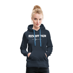 RICH OFF PAIN (WHITE LETTERING) - navy