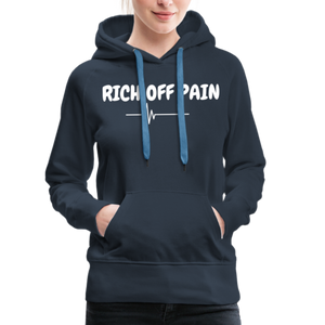RICH OFF PAIN (WHITE LETTERING) - navy