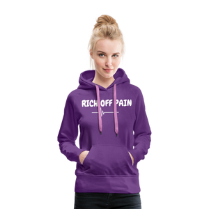 RICH OFF PAIN (WHITE LETTERING) - purple