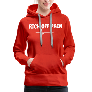 RICH OFF PAIN (WHITE LETTERING) - red