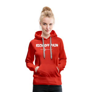 RICH OFF PAIN (WHITE LETTERING) - red