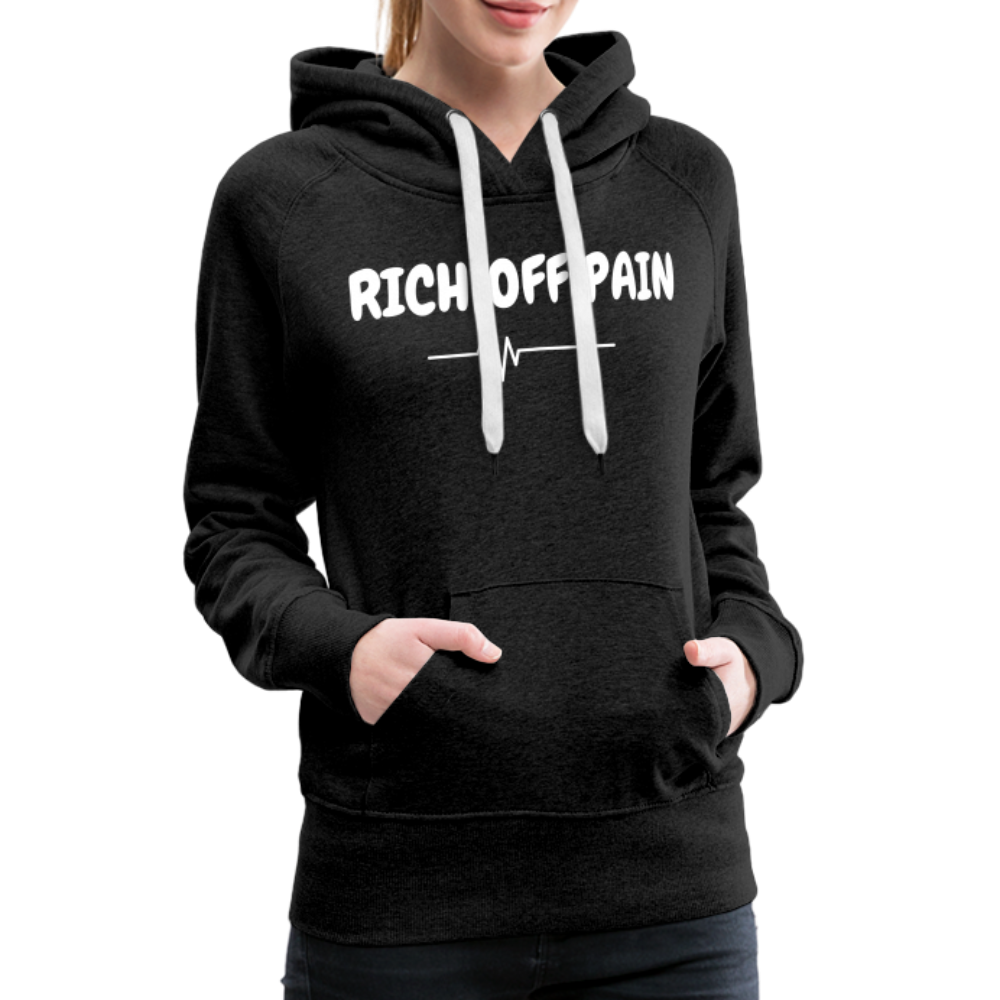 RICH OFF PAIN (WHITE LETTERING) - charcoal grey