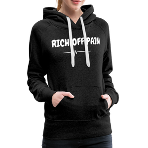 RICH OFF PAIN (WHITE LETTERING) - charcoal grey