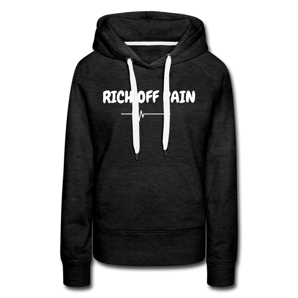 RICH OFF PAIN (WHITE LETTERING) - charcoal grey
