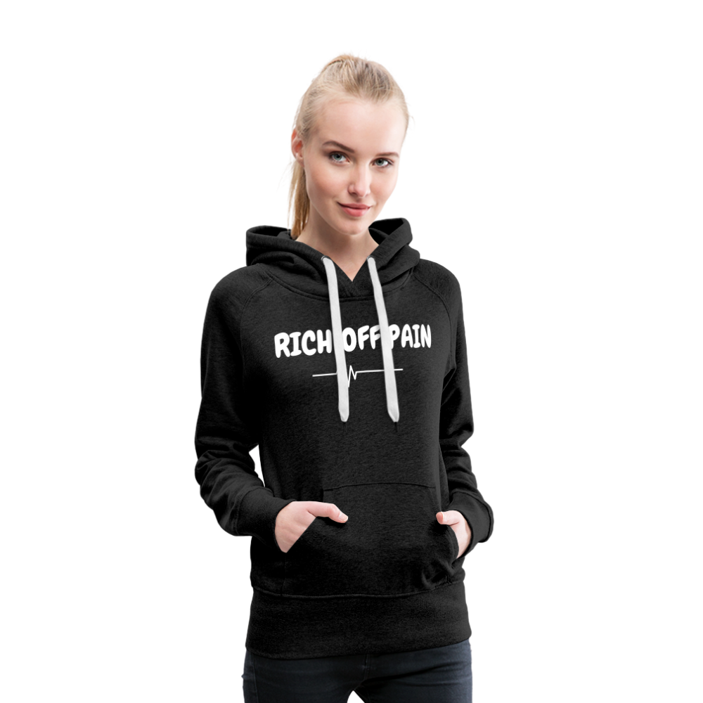 RICH OFF PAIN (WHITE LETTERING) - charcoal grey