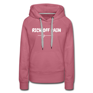 RICH OFF PAIN (WHITE LETTERING) - mauve