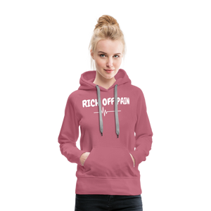 RICH OFF PAIN (WHITE LETTERING) - mauve