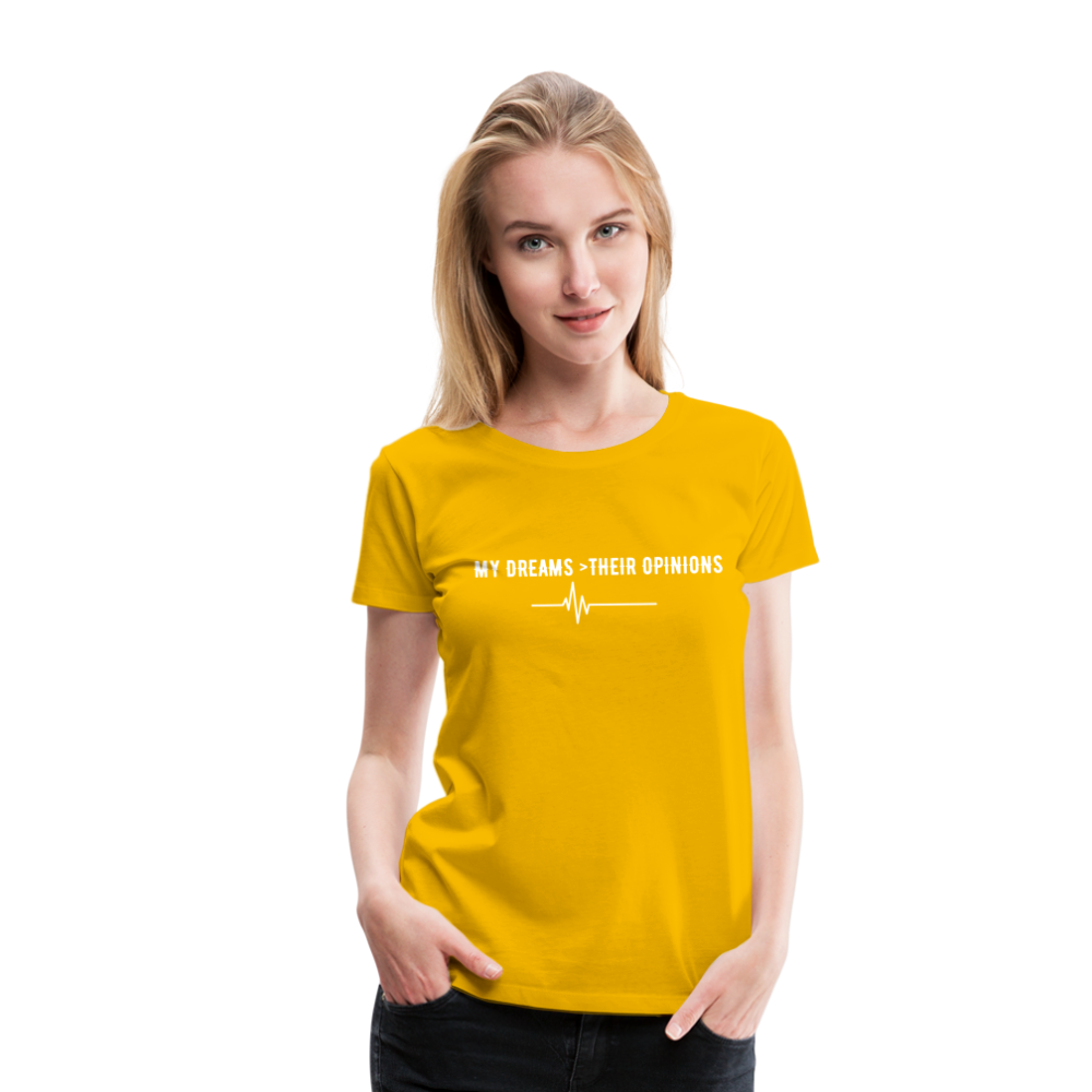 My Dreams > Their Opinions T-Shirt - sun yellow