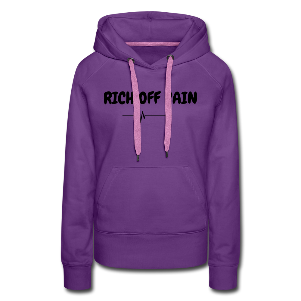 Rich OFF Pain Women's Hoodie - purple
