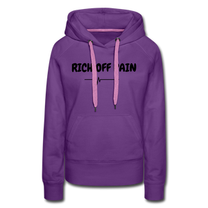 Rich OFF Pain Women's Hoodie - purple