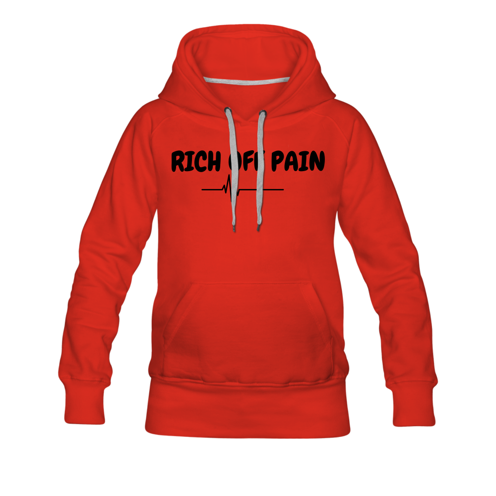 Rich OFF Pain Women's Hoodie - red