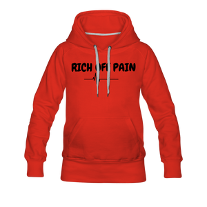 Rich OFF Pain Women's Hoodie - red
