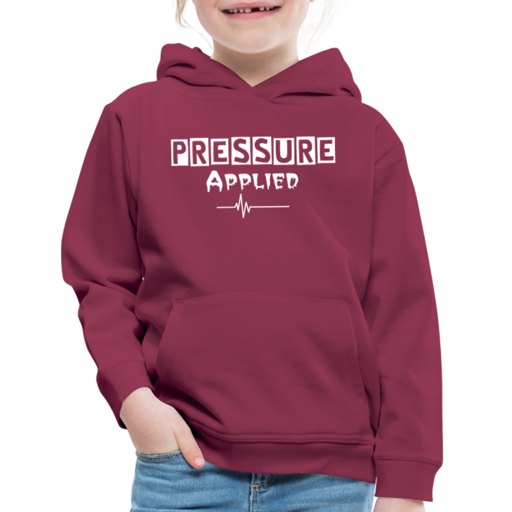 PRESSURE APPLIED - KIDS HOODIE - burgundy