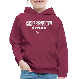 PRESSURE APPLIED - KIDS HOODIE - burgundy