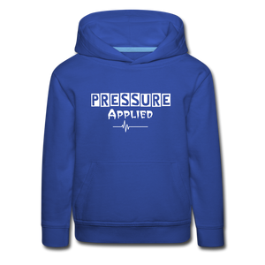PRESSURE APPLIED - KIDS HOODIE - royal blue