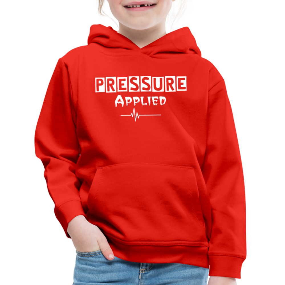 PRESSURE APPLIED - KIDS HOODIE - red