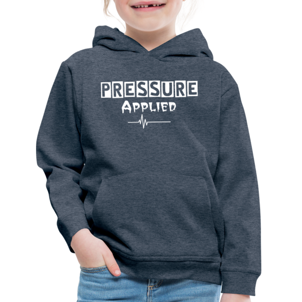PRESSURE APPLIED - KIDS HOODIE - heather denim