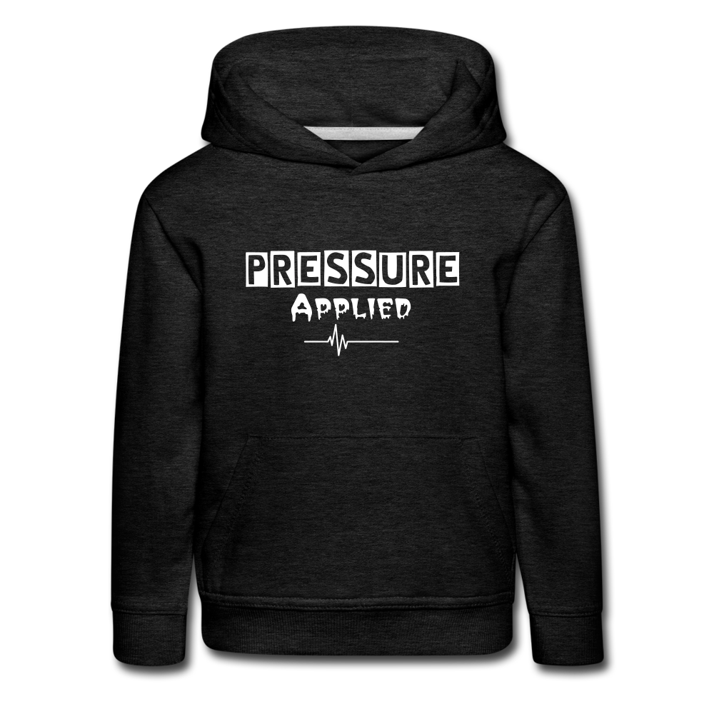 PRESSURE APPLIED - KIDS HOODIE - charcoal grey