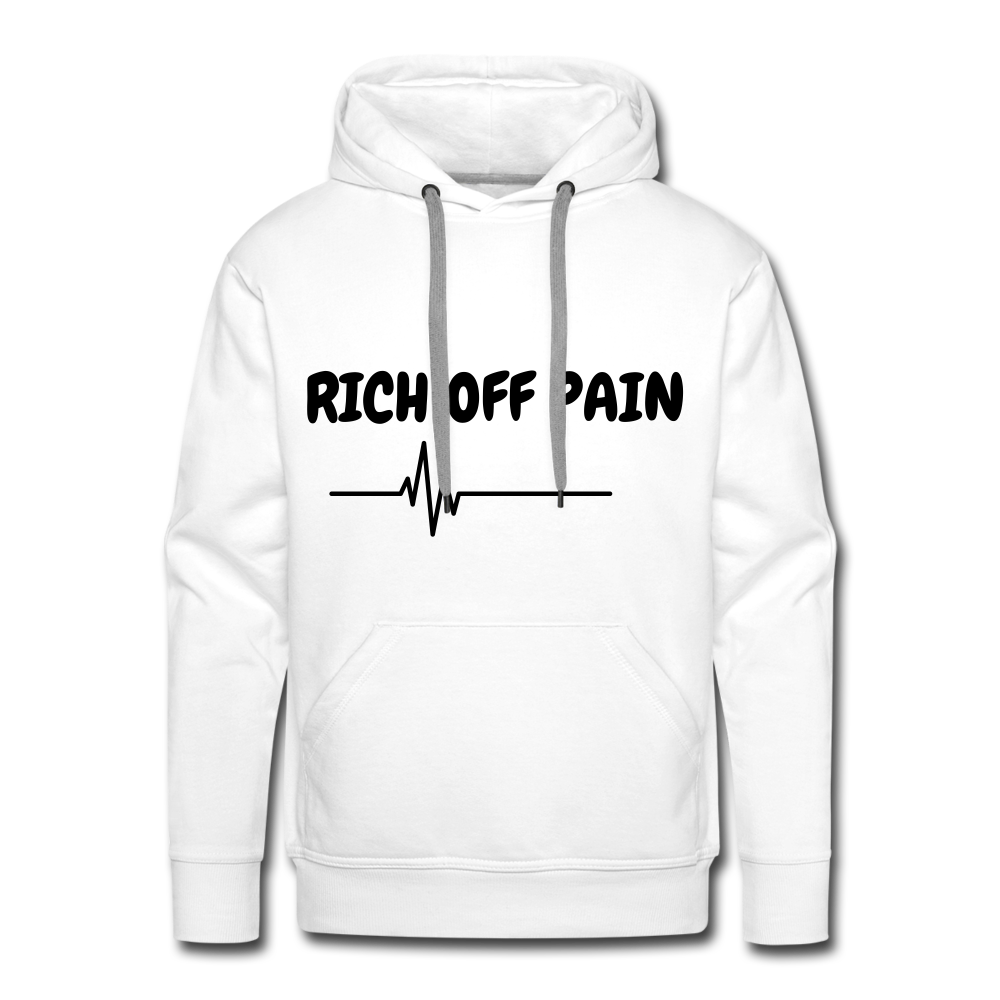 RICH OFF PAIN Men's Hoodie - white