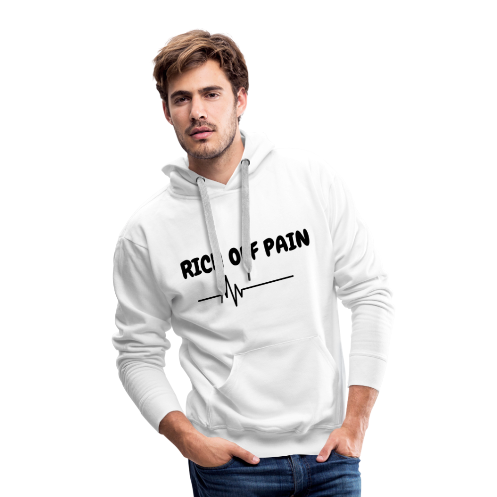 RICH OFF PAIN Men's Hoodie - white