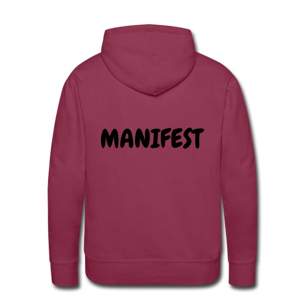 RICH OFF PAIN Men's Hoodie - burgundy