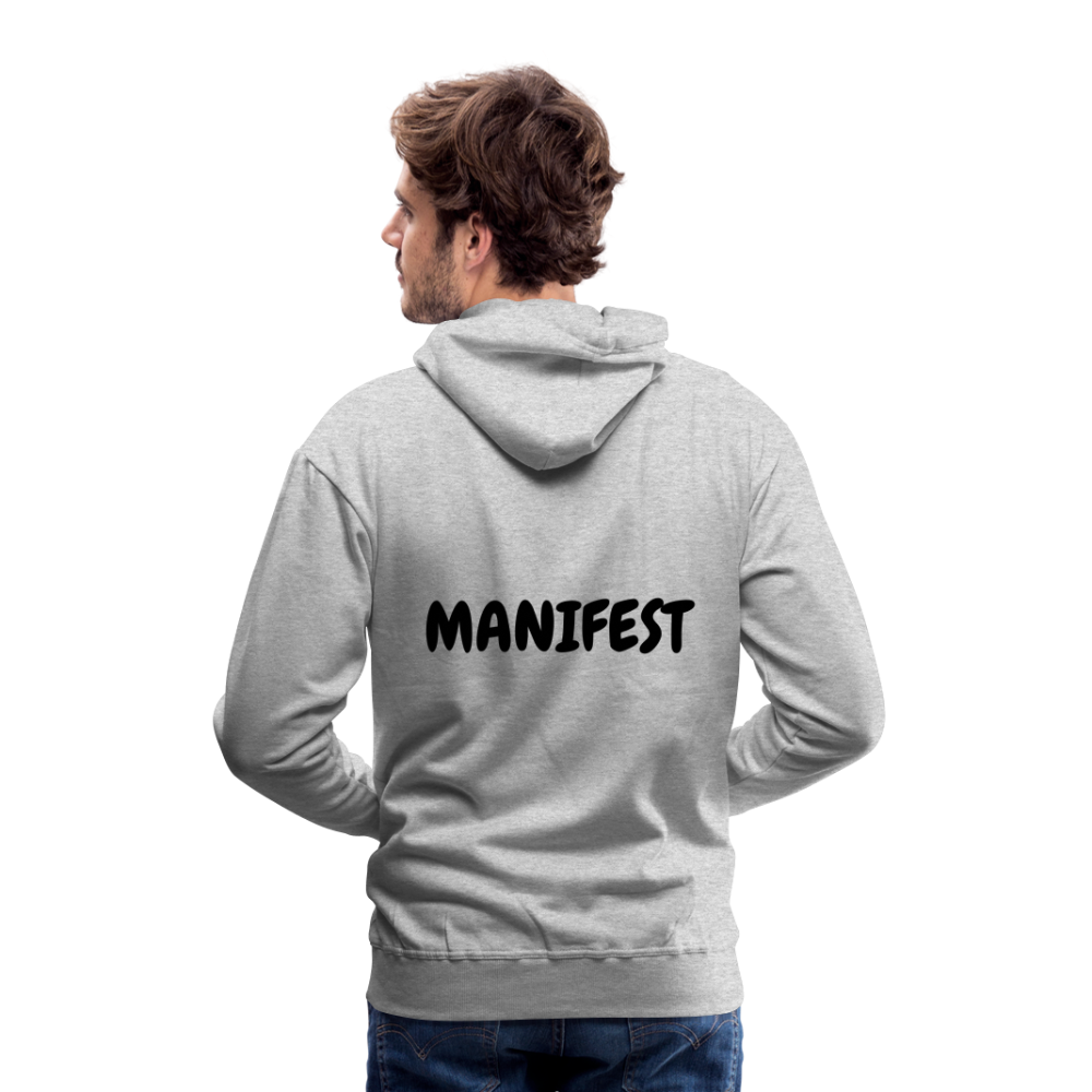 RICH OFF PAIN Men's Hoodie - heather grey