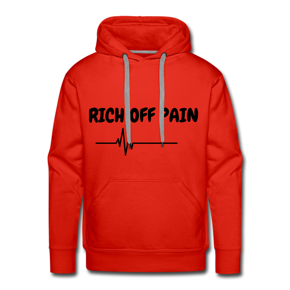 RICH OFF PAIN Men's Hoodie - red
