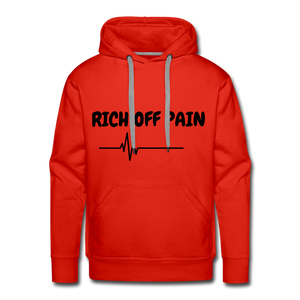 RICH OFF PAIN Men's Hoodie - red