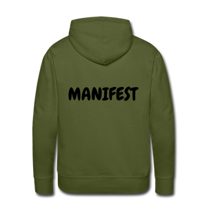 RICH OFF PAIN Men's Hoodie - olive green