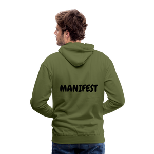 RICH OFF PAIN Men's Hoodie - olive green