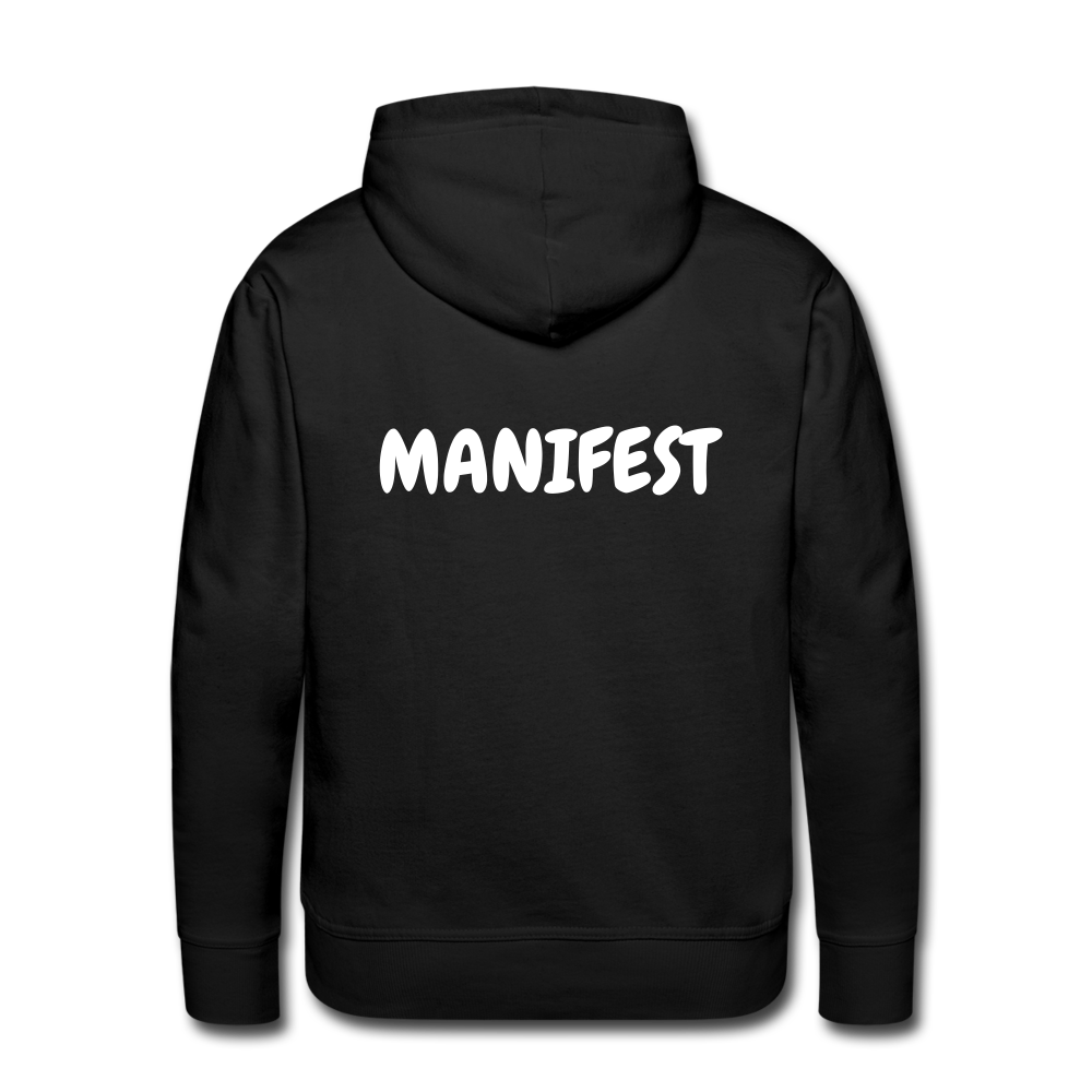 Men’s Hoodie (WHITE LETTERING) - black